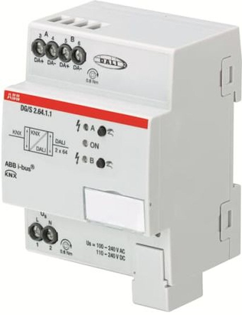 ABB DG/S 210 mW Lighting Controller Gateway, DIN Rail Mount, 240V ac