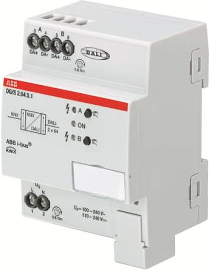 ABB DG/S 210 mW Lighting Controller Gateway, DIN Rail Mount, 240V ac