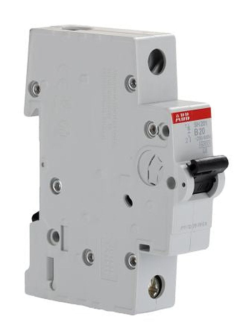 ABB ComPact Home SH200 Miniature Circuit Breaker, 1-Pole, 20A, Type B, 440V ac AC, 60 V dc DC, 6 kA Breaking Capacity