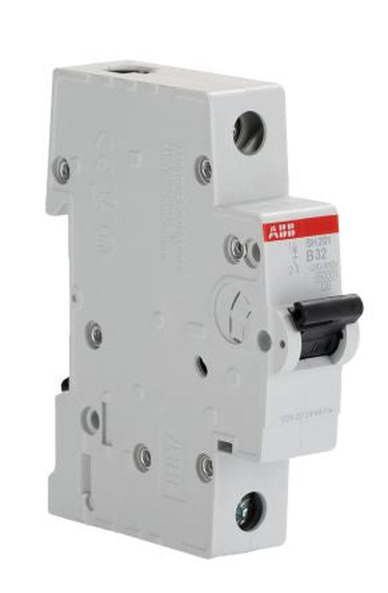ABB ComPact Home SH200 Miniature Circuit Breaker, 1-Pole, 32A, Type B, 440V ac AC, 60 V dc DC, 6 kA Breaking Capacity
