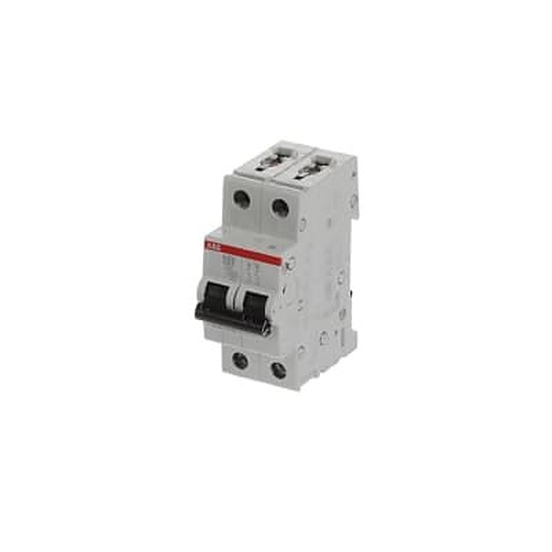 ABB S202L Miniature Circuit Breaker, 2-Pole, 63A, Type C, 400V ac AC, 6 kA Breaking Capacity