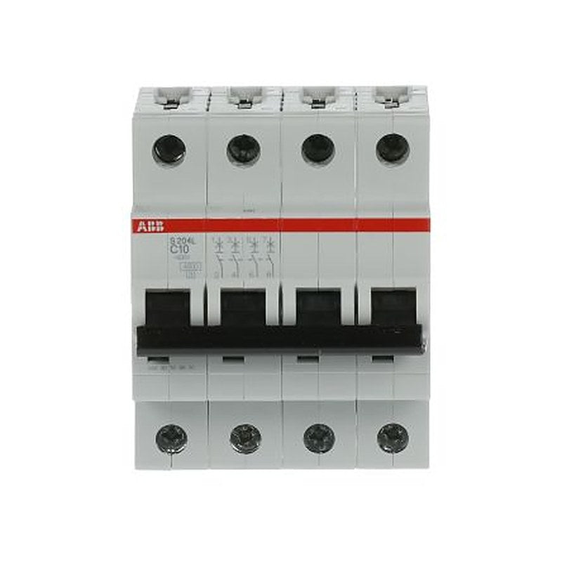 ABB System Pro M Compact System Pro M Compact Miniature Circuit Breaker, 4-Pole, 10A, Type C, 400V ac AC, 4.5 kA