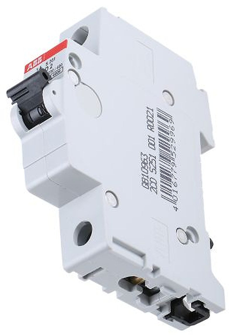 ABB System Pro M Compact System Pro M Compact Miniature Circuit Breaker, 1-Pole, 2A, Type D, 253V ac AC, 72 V dc DC, 6