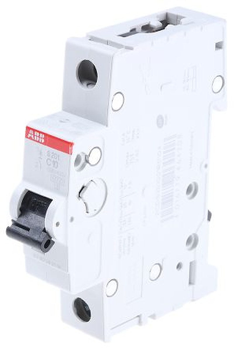 ABB System Pro M Compact System Pro M Compact Miniature Circuit Breaker, 1-Pole, 10A, Type C, 253V ac AC, 72 V dc DC, 6