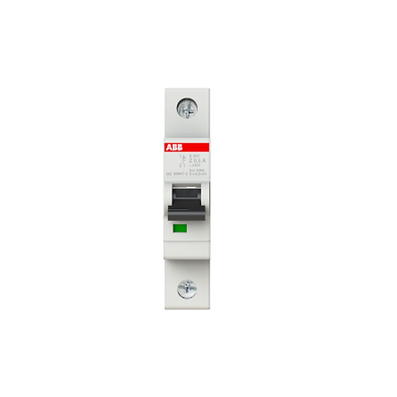 ABB System Pro M Compact S200 Miniature Circuit Breaker, 1-Pole, 500mA, Type Z, 253V ac AC, 72 V dc DC, 10 kA Breaking