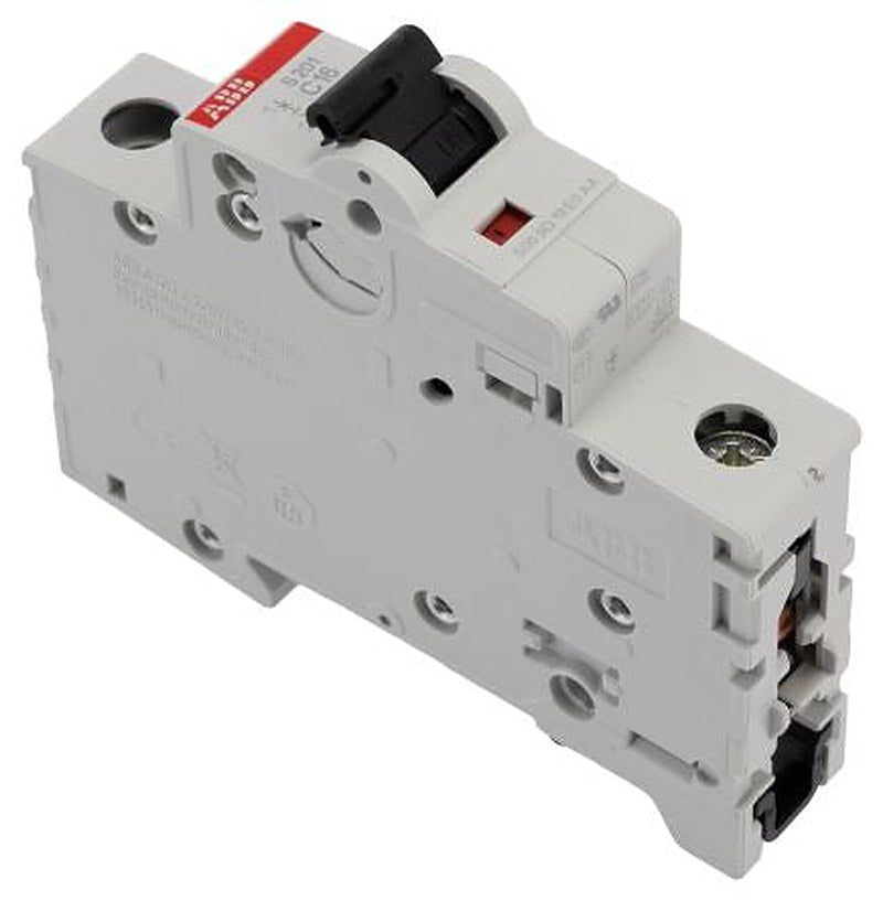 ABB System Pro M Compact S200 Miniature Circuit Breaker, 1-Pole, 16A, Type C, 253V ac AC, 72 V dc DC, 10 kA Breaking