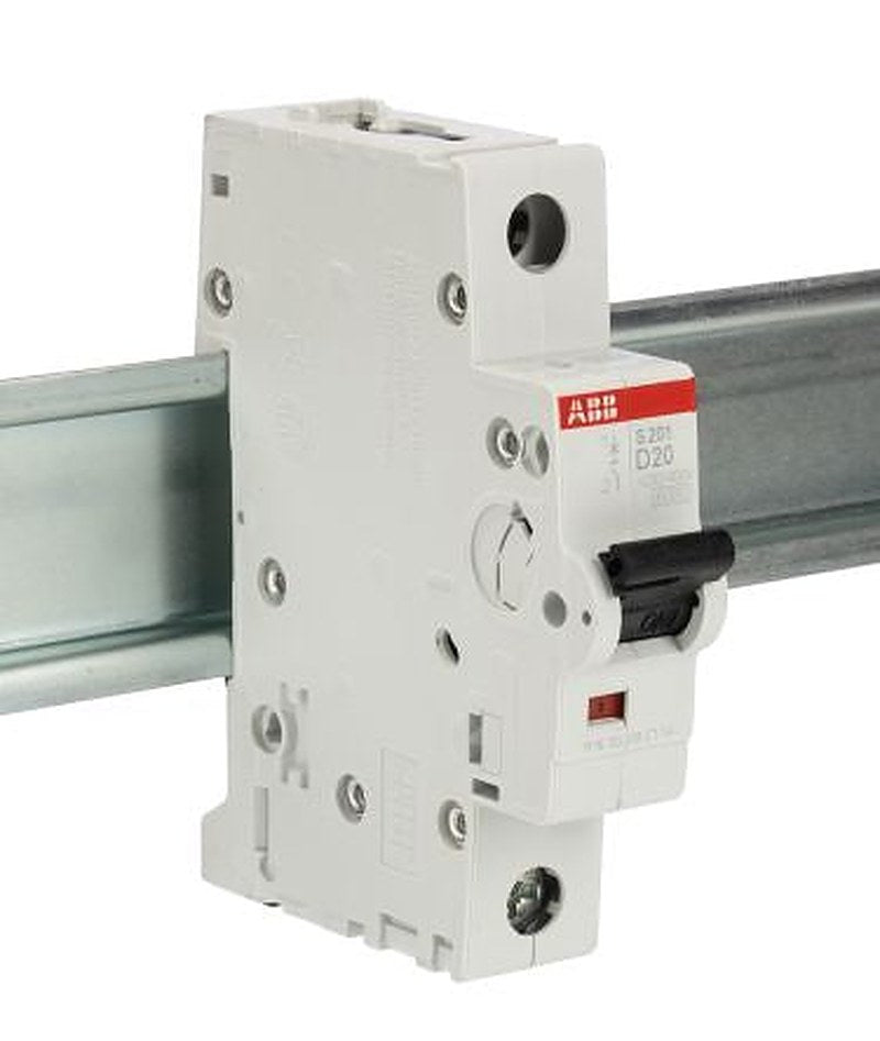ABB System Pro M Compact System Pro M Compact Miniature Circuit Breaker, 1-Pole, 20A, Type D, 253V ac AC, 72 V dc DC, 6