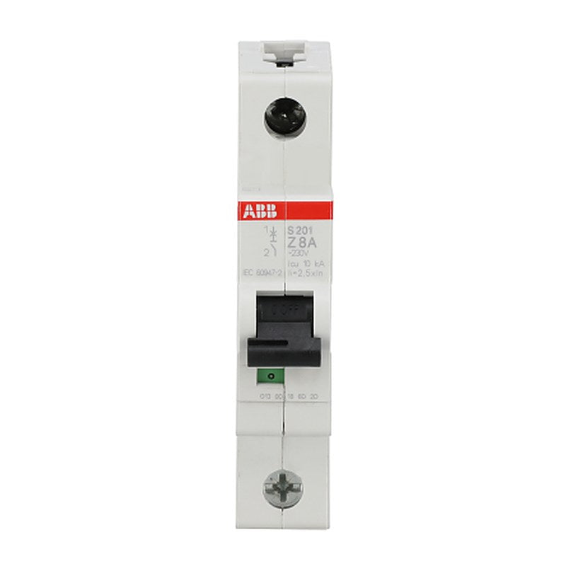 ABB System Pro M Compact S200 Miniature Circuit Breaker, 1-Pole, 8A, Type Z, 400V ac AC, 72 V DC, 6 kA Breaking Capacity