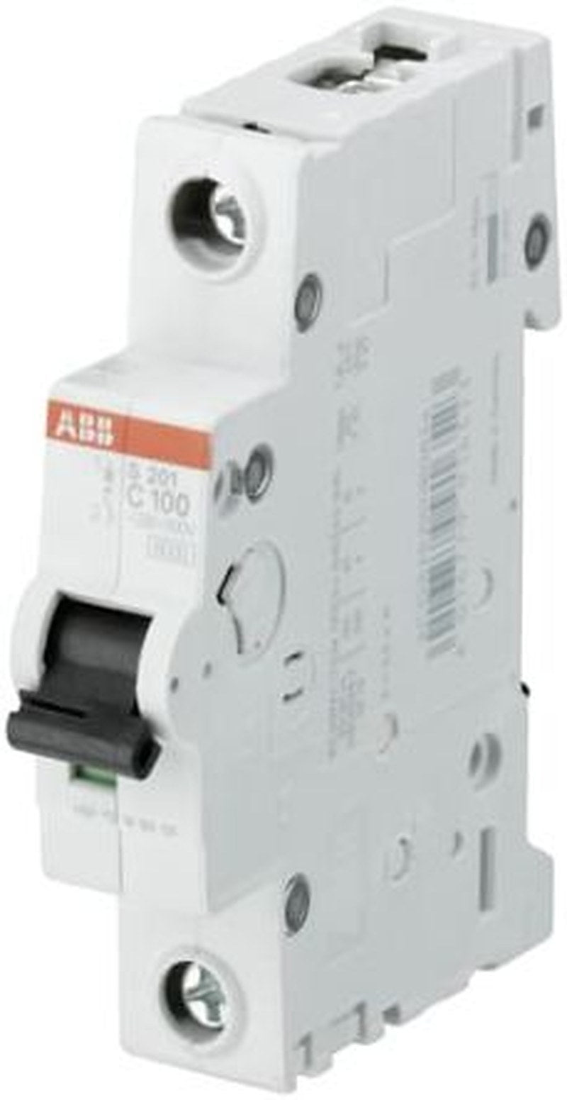 ABB System Pro M Compact S200 Miniature Circuit Breaker, 1-Pole, 100A, Type B, 400V ac AC, 72 V dc DC, 10 kA Breaking