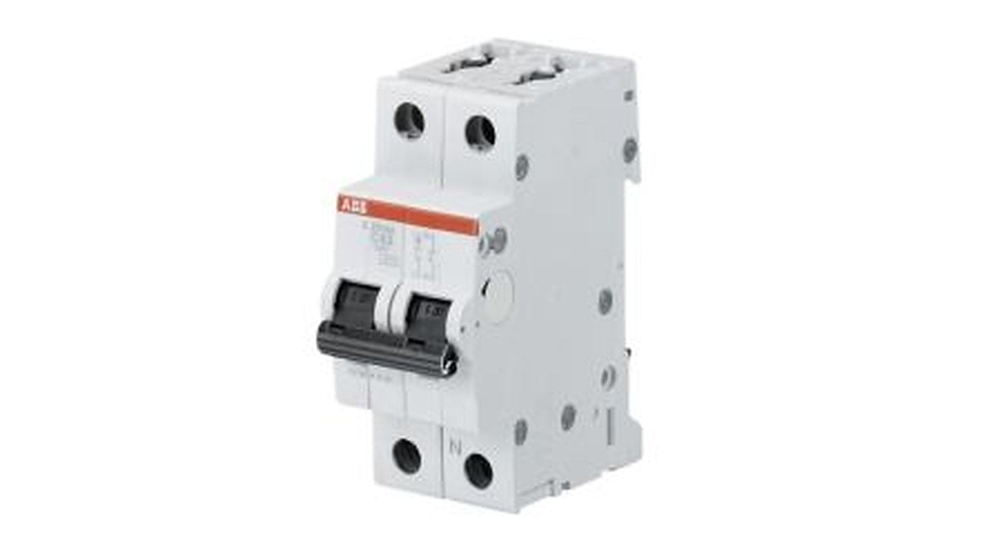 ABB S200 S201 Circuit Breaker, 1-Pole, 6A, Type B, 230V ac AC, 110 V dc DC, 6 kA Breaking Capacity