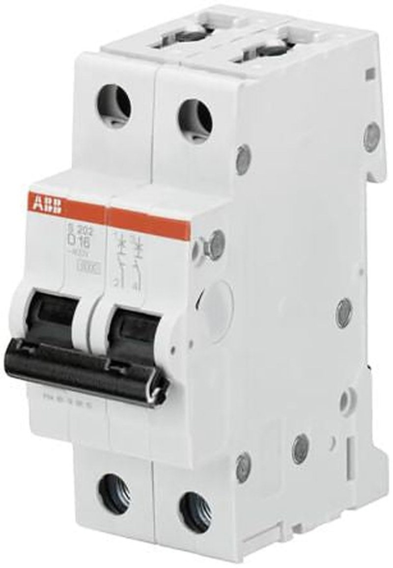 ABB System Pro M Compact System Pro M Compact Miniature Circuit Breaker, 2-Pole, 6A, Type D, 400V ac AC, 125 V dc DC, 10