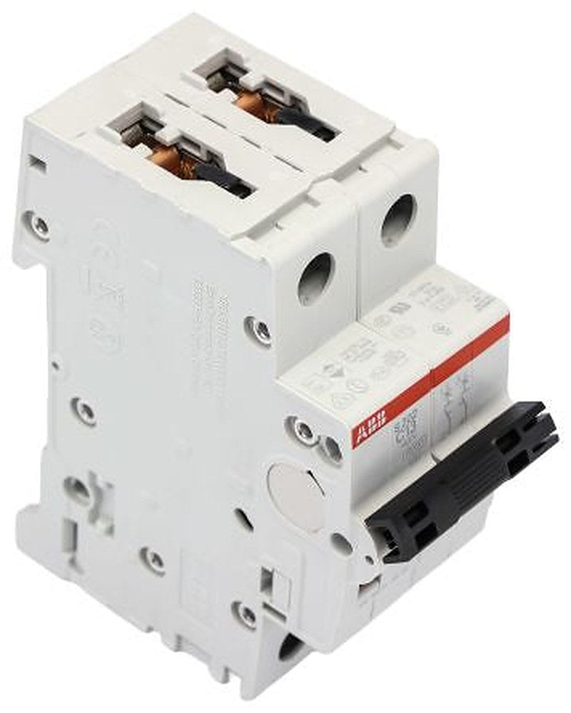 ABB System Pro M Compact S200 Miniature Circuit Breaker, 2-Pole, 13A, Type C, 440V ac AC, 125 V dc DC, 6 kA Breaking