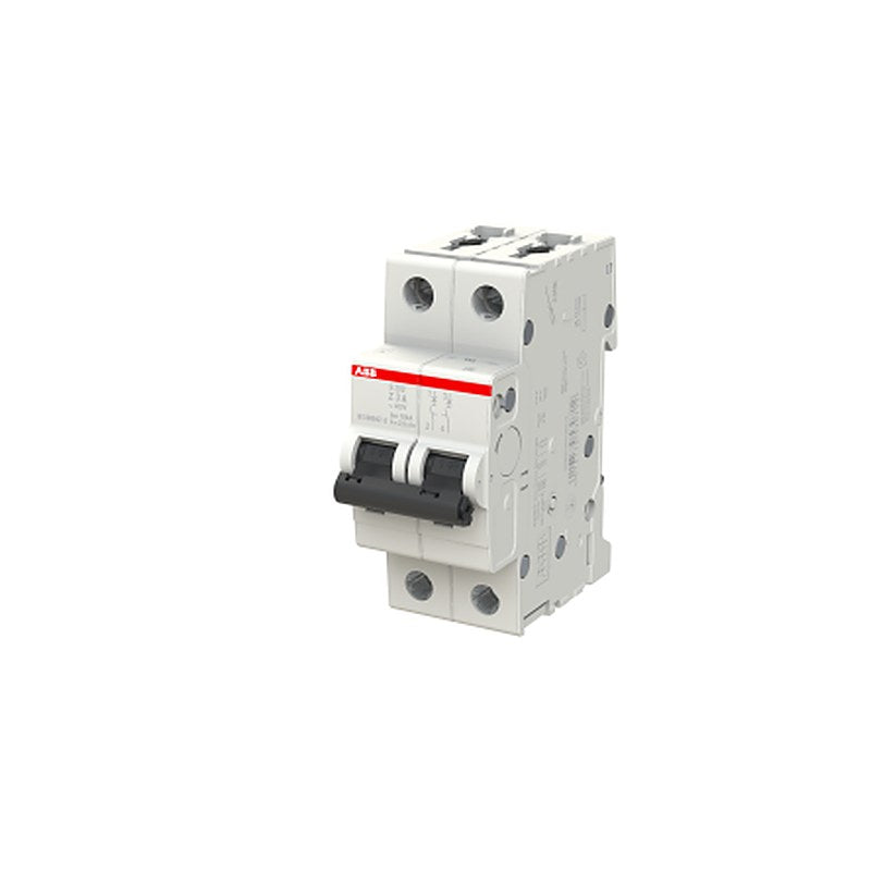 ABB System Pro M Compact S200 Miniature Circuit Breaker, 2-Pole, 3A, Type Z, 400V AC, 125 V DC, 6 kA Breaking Capacity
