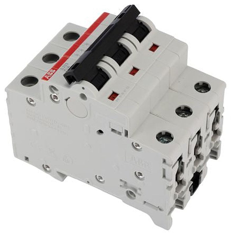 ABB System Pro M Compact S200 Miniature Circuit Breaker, 3-Pole, 8A, Type D, 400V ac AC, 6 kA Breaking Capacity