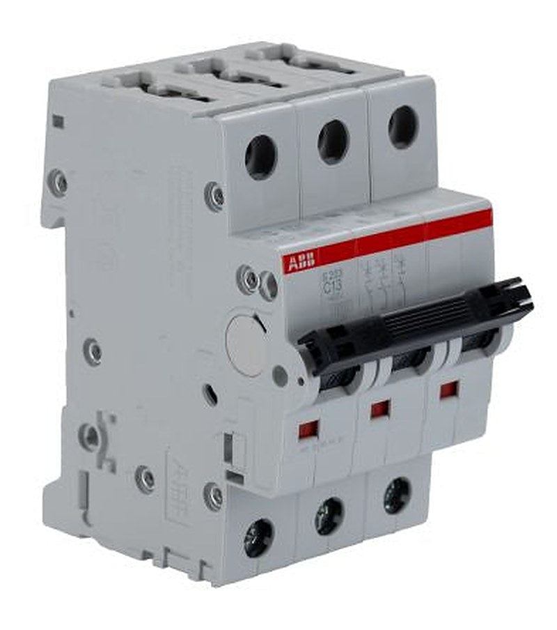 ABB System Pro M Compact S200 Miniature Circuit Breaker, 3-Pole, 13A, Type C, 400V ac AC, 6 kA Breaking Capacity