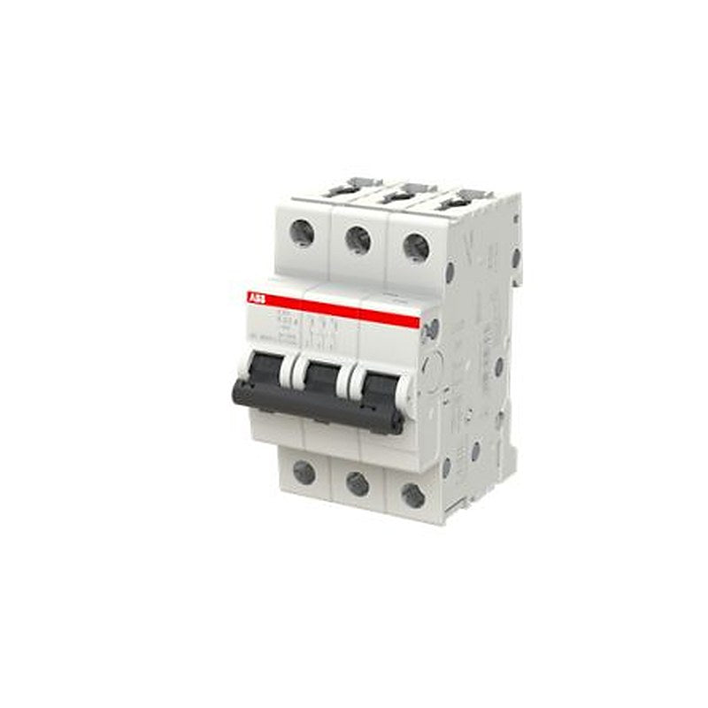 ABB System Pro M Compact S200 Miniature Circuit Breaker, 3-Pole, 0.5A, Type K, 400V ac AC, 110 V dc DC, 10 kA Breaking