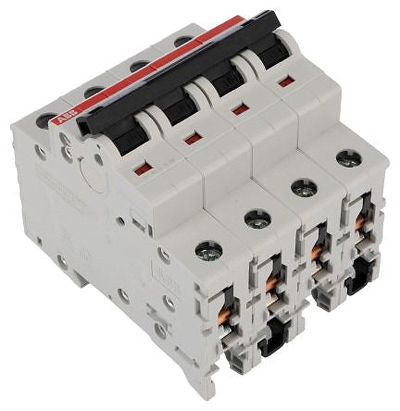 ABB System Pro M Compact S200 Miniature Circuit Breaker, 4-Pole, 10A, Type D, 400V ac AC, 6 kA Breaking Capacity