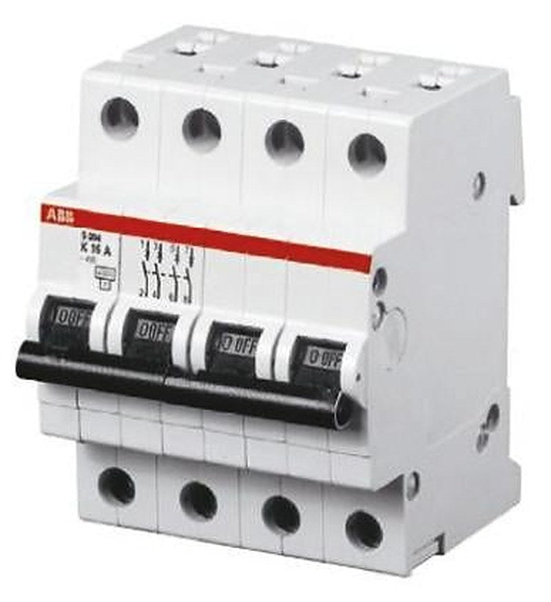 ABB System Pro M Compact S200 Miniature Circuit Breaker, 4-Pole, 13A, Type D, 400V ac AC, 6 kA Breaking Capacity