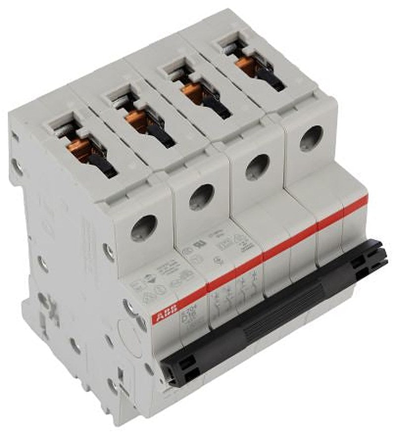 ABB System Pro M Compact S200 Miniature Circuit Breaker, 4-Pole, 16A, Type D, 400V ac AC, 6 kA Breaking Capacity