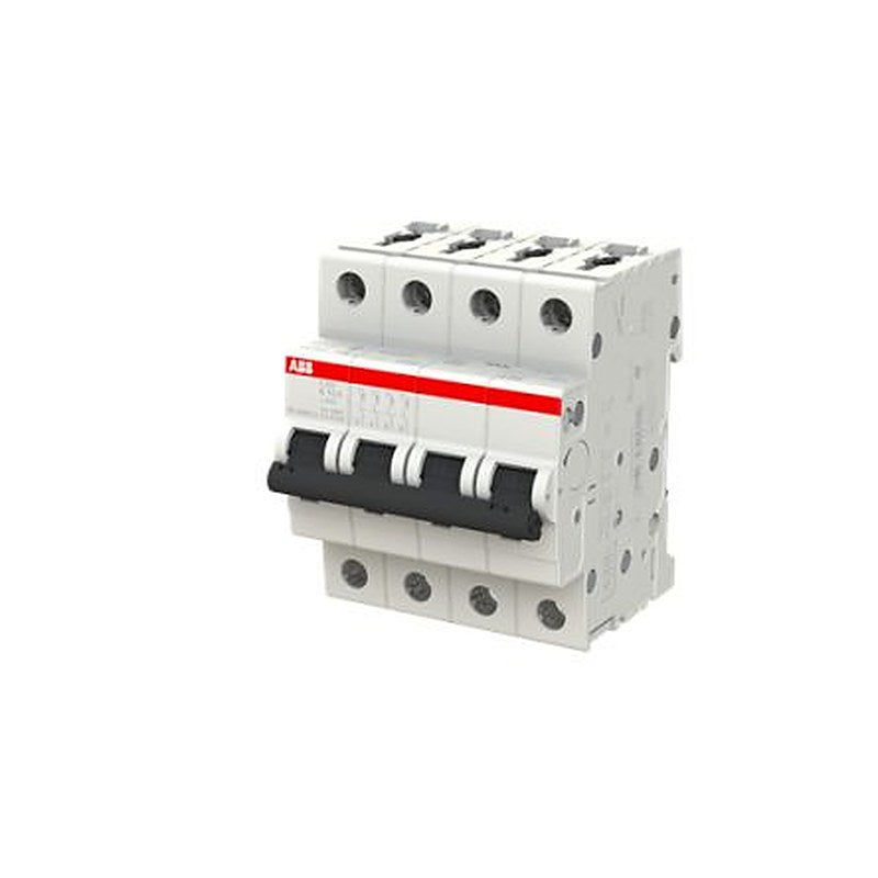 ABB System Pro M Compact S200 Miniature Circuit Breaker, 4-Pole, 10A, Type K, 400V ac AC, 110 V dc DC, 10 kA Breaking