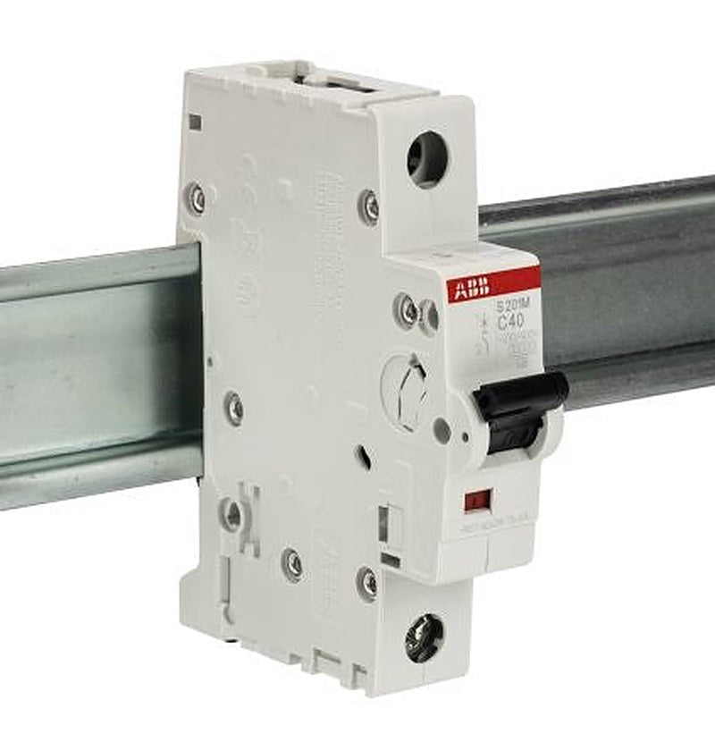 ABB System Pro M Compact System Pro M Compact Miniature Circuit Breaker, 1-Pole, 40A, Type C, 253V ac AC, 72 V dc DC, 10