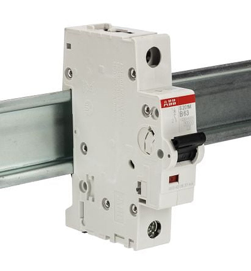 ABB System Pro M Compact System Pro M Compact Miniature Circuit Breaker, 1-Pole, 63A, Type B, 253V ac AC, 72 V dc DC, 10
