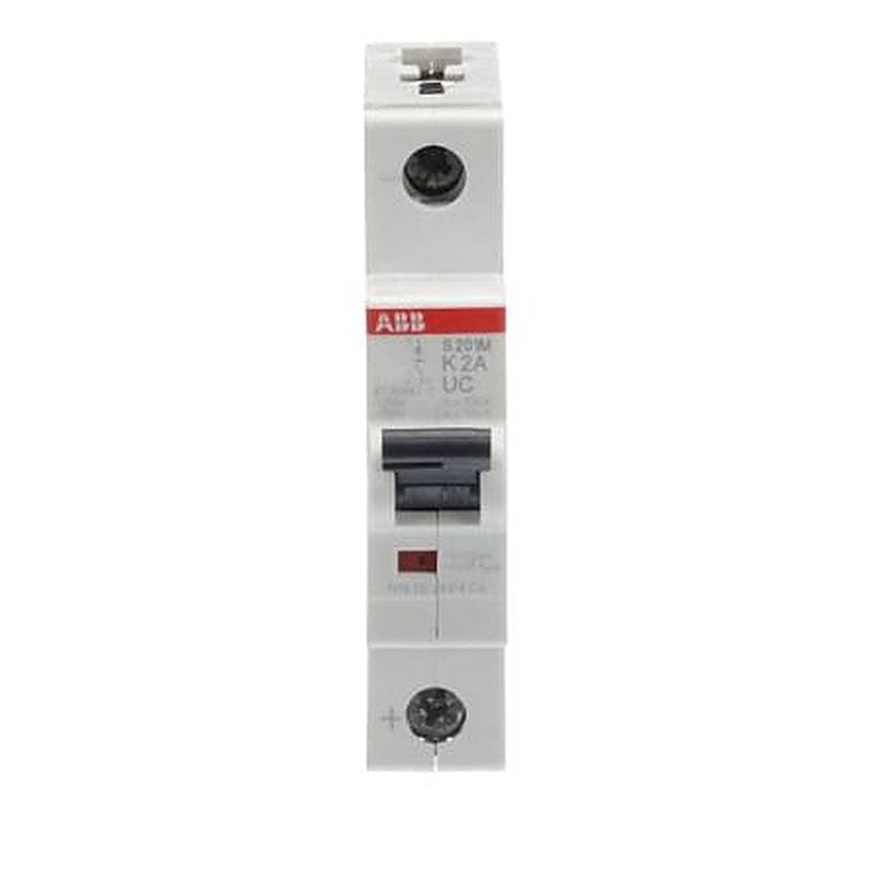 ABB System Pro M Compact S200 M UC Miniature Circuit Breaker, 1-Pole, 2A, Type K, 230V ac AC, 220 V dc DC, 10 kA