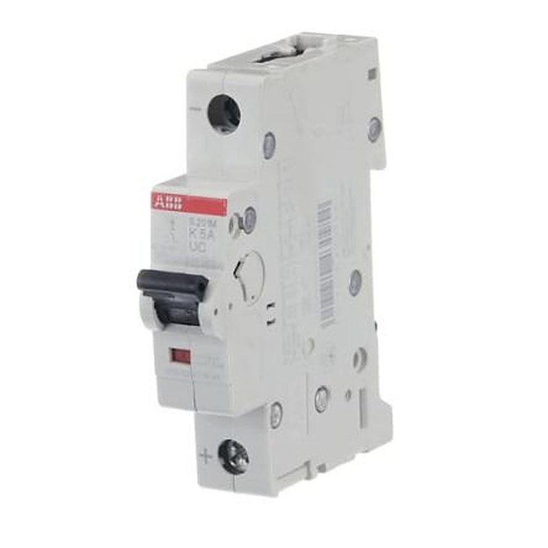 ABB System Pro M Compact S200 M UC Miniature Circuit Breaker, 1-Pole, 5A, Type K, 230V ac AC, 220 V dc DC, 10 kA