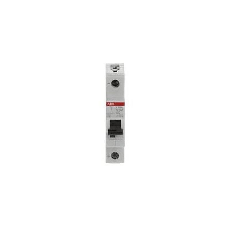 ABB System Pro M Compact S200 M UC Miniature Circuit Breaker, 1-Pole, 10A, Type K, 230V ac AC, 220 V dc DC, 10 kA