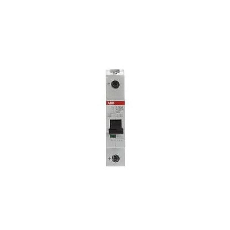 ABB System Pro M Compact S200 M UC Miniature Circuit Breaker, 1-Pole, 20A, Type K, 230V ac AC, 220 V dc DC, 10 kA