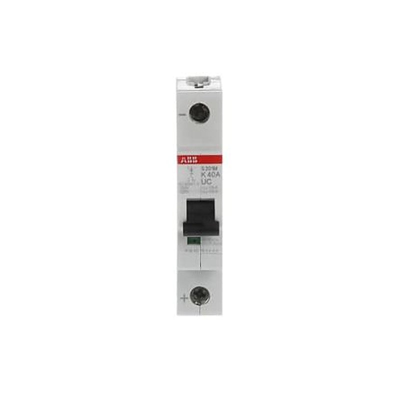 ABB System Pro M Compact S200 M UC Miniature Circuit Breaker, 1-Pole, 40A, Type K, 230V ac AC, 220 V dc DC, 10 kA