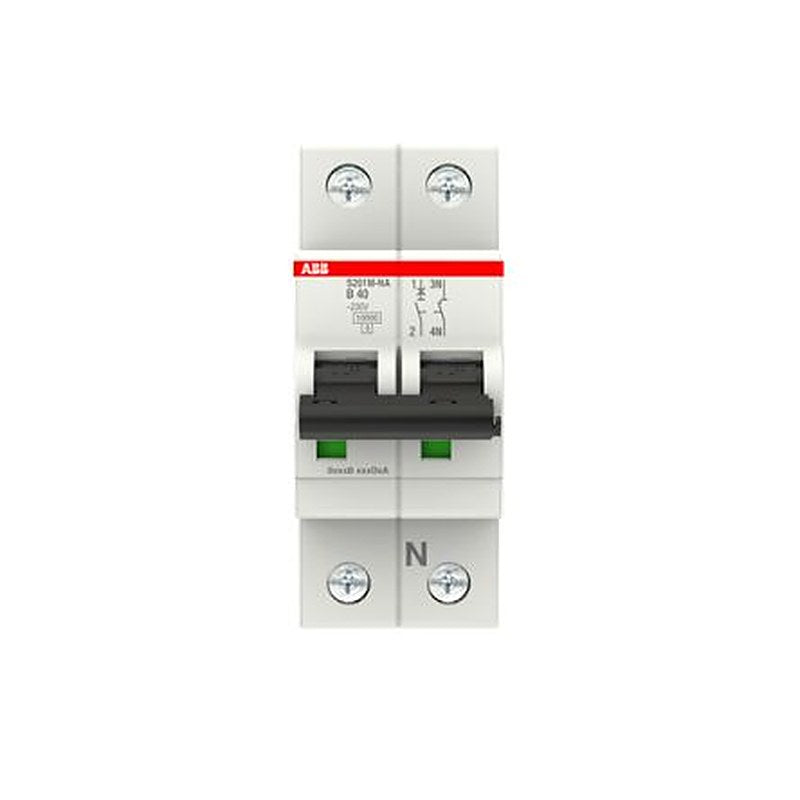 ABB System Pro M Compact S200M Miniature Circuit Breaker, 1-Pole, 40A, Type B, 230V ac AC, 60 V dc DC, 15 kA Breaking