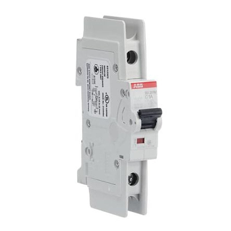 ABB SU200 M Miniature Circuit Breaker, 1-Pole, 1A, Type C, 277V ac AC, 48 V dc DC, 15 kA Breaking Capacity