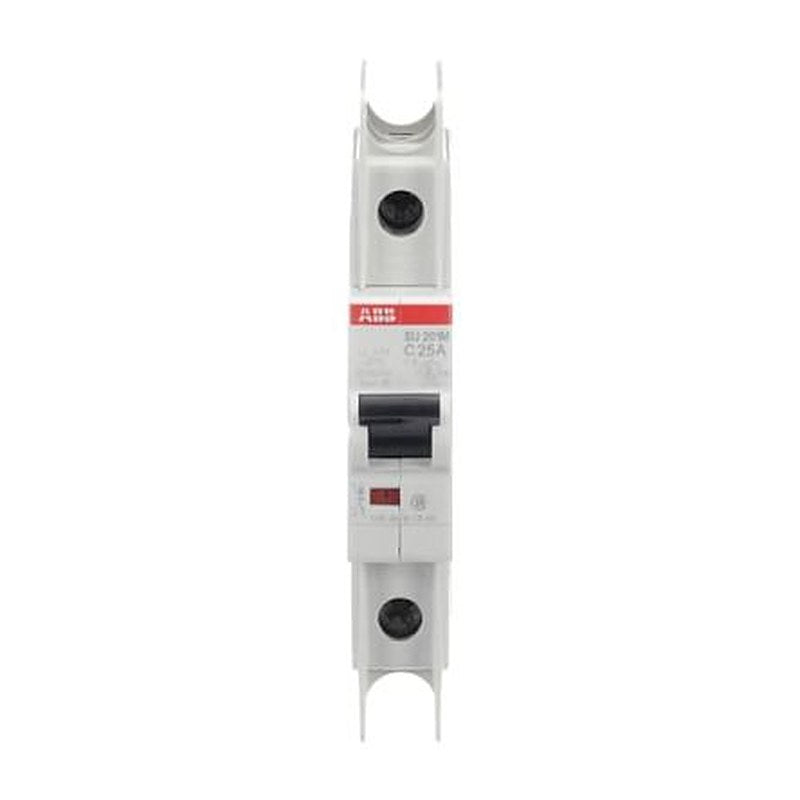 ABB SU200 M Miniature Circuit Breaker, 1-Pole, 25A, Type C, 277V ac AC, 48 V dc DC, 15 kA Breaking Capacity