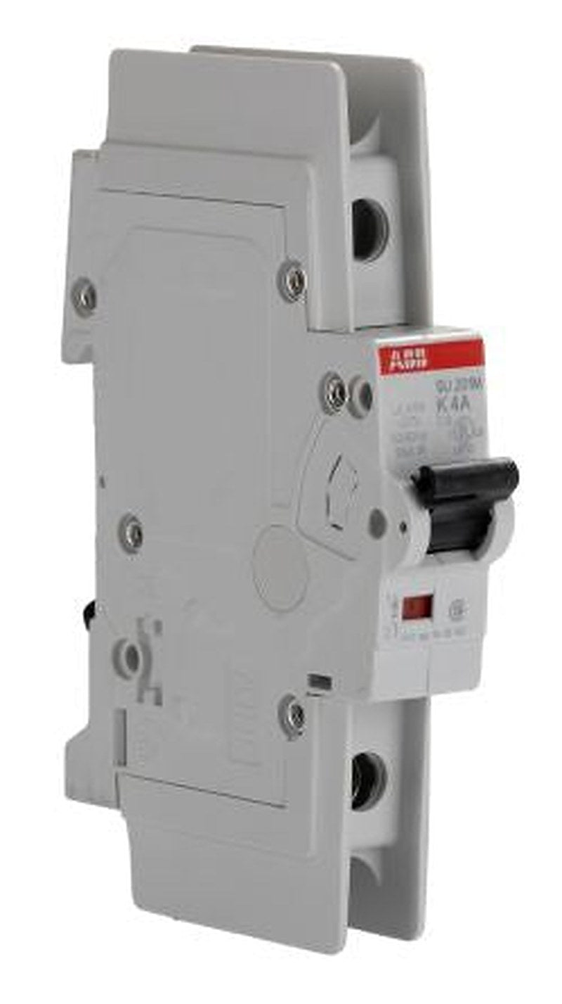 ABB System Pro M Compact SU200 M Miniature Circuit Breaker, 1-Pole, 4A, Type K, 277V ac AC, 277 V dc DC, 10 kA Breaking
