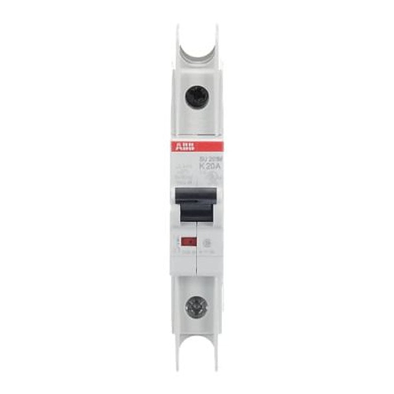 ABB SU200 M Miniature Circuit Breaker, 1-Pole, 20A, Type K, 277V ac AC, 48 V dc DC, 15 kA Breaking Capacity