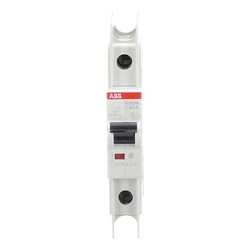 ABB SU200 M Miniature Circuit Breaker, 1-Pole, 60A, Type C, 240V ac AC, 48 V dc DC, 15 kA Breaking Capacity