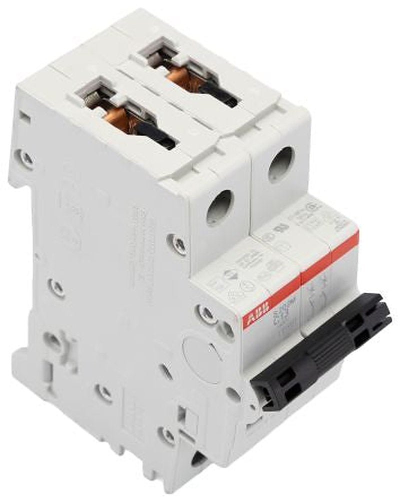 ABB System Pro M Compact S200M Miniature Circuit Breaker, 2-Pole, 13A, Type C, 440V ac AC, 125 V dc DC, 10 kA Breaking