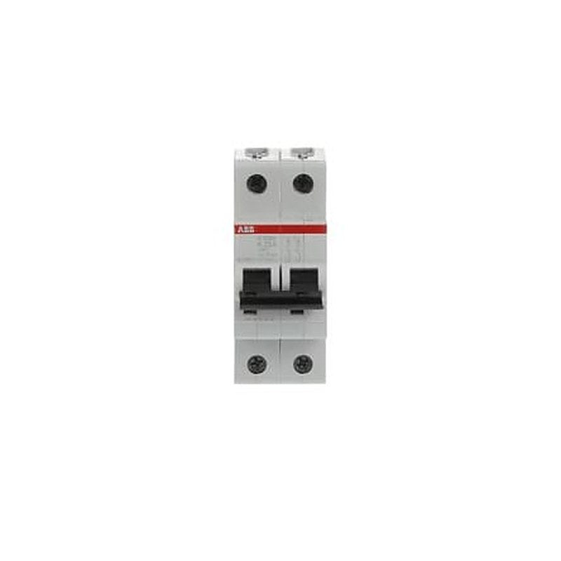 ABB System Pro M Compact S200M Miniature Circuit Breaker, 2-Pole, 25A, Type K, 400V ac AC, 125 V dc DC, 15 kA Breaking