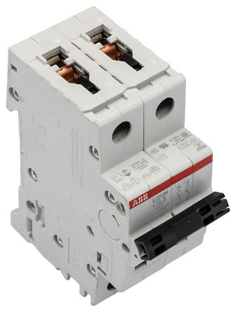 ABB System Pro M Compact S200M Miniature Circuit Breaker, 2-Pole, 500mA, Type C, 440V ac AC, 125 V dc DC, 10 kA Breaking