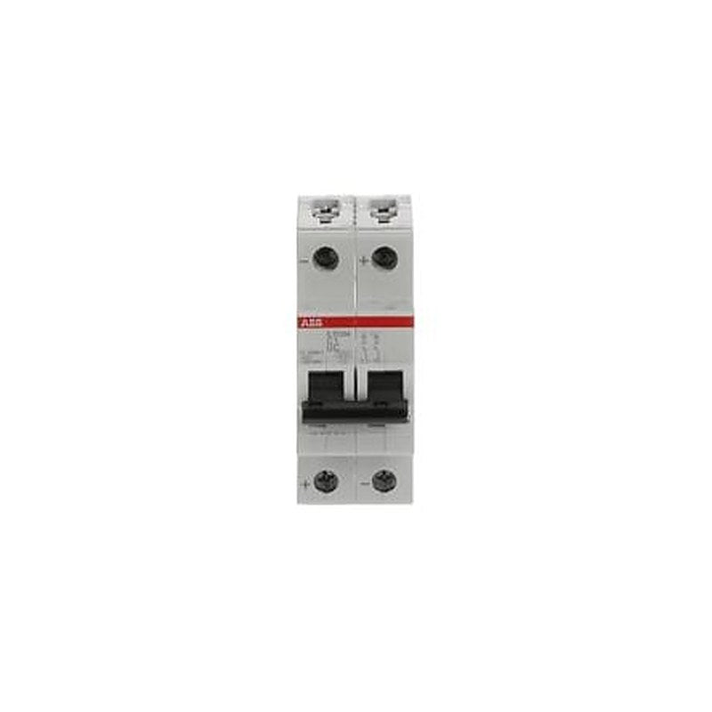 ABB System Pro M Compact S200 M UC Miniature Circuit Breaker, 2-Pole, 1A, Type C, 400V ac AC, 440 V dc DC, 10 kA
