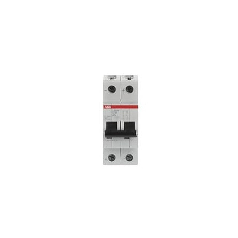 ABB System Pro M Compact S200 M UC Miniature Circuit Breaker, 2-Pole, 16A, Type C, 400V ac AC, 440 V dc DC, 10 kA