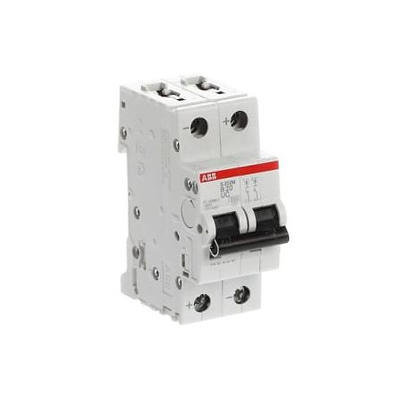 ABB System Pro M Compact S200 M UC Miniature Circuit Breaker, 2-Pole, 20A, Type B, 400V ac AC, 440 V dc DC, 10 kA