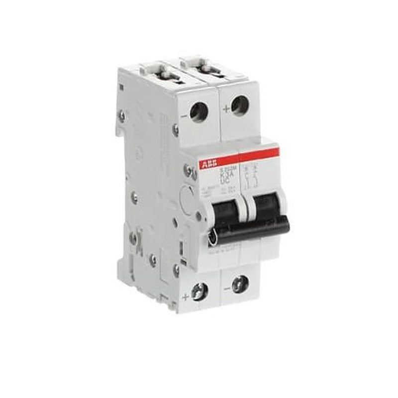 ABB System Pro M Compact S200 M UC Miniature Circuit Breaker, 2-Pole, 3A, Type K, 400V ac AC, 440 V dc DC, 10 kA
