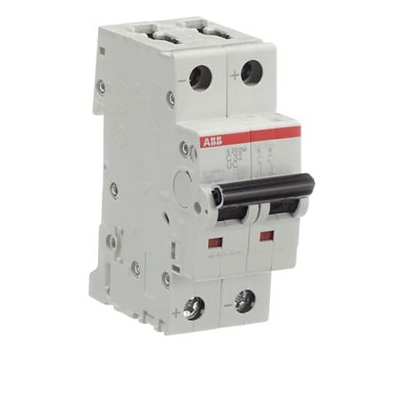 ABB System Pro M Compact S200 M UC Miniature Circuit Breaker, 2-Pole, 32A, Type C, 400V ac AC, 440 V dc DC, 10 kA