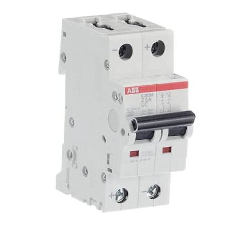 ABB System Pro M Compact S200 M UC Miniature Circuit Breaker, 2-Pole, 5A, Type Z, 400V ac AC, 440 V dc DC, 10 kA