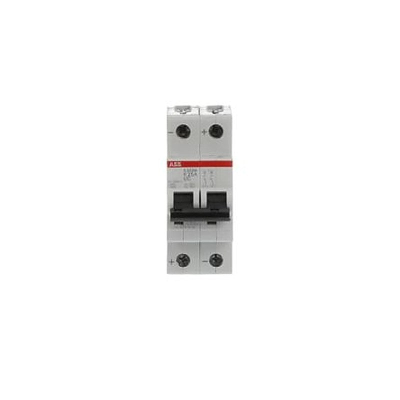 ABB System Pro M Compact S200 M UC Miniature Circuit Breaker, 2-Pole, 25A, Type K, 400V ac AC, 440 V dc DC, 10 kA