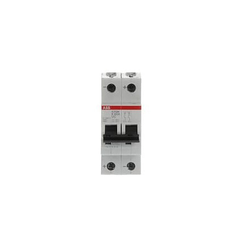ABB System Pro M Compact S200 M UC Miniature Circuit Breaker, 2-Pole, 40A, Type K, 400V ac AC, 440 V dc DC, 10 kA