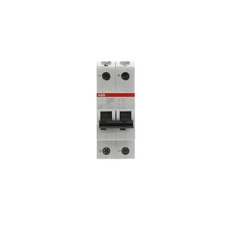 ABB System Pro M Compact S200 M UC Miniature Circuit Breaker, 2-Pole, 63A, Type K, 400V ac AC, 440 V dc DC, 10 kA