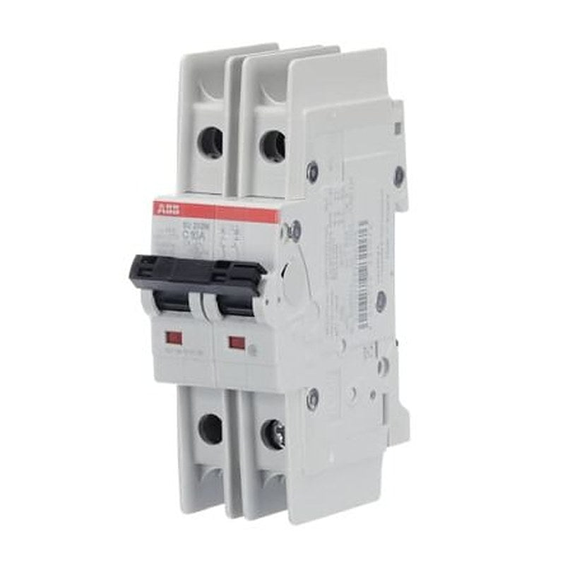 ABB SU200 M SU200 M Circuit Breaker, 2-Pole, 10A, Type C, 440V ac AC, 96 V dc DC, 15 kA Breaking Capacity